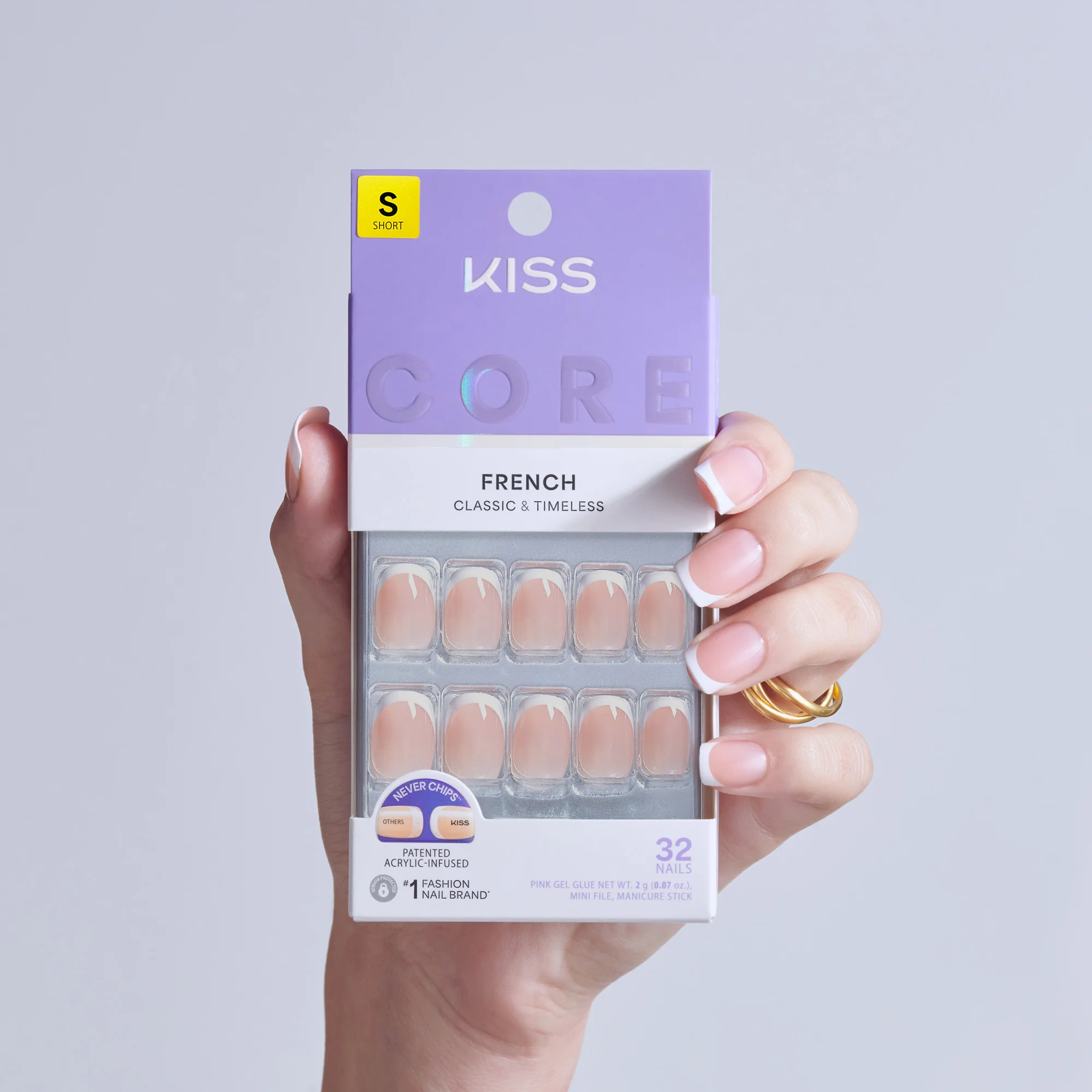 Kit Press-On Nails French miniature 3